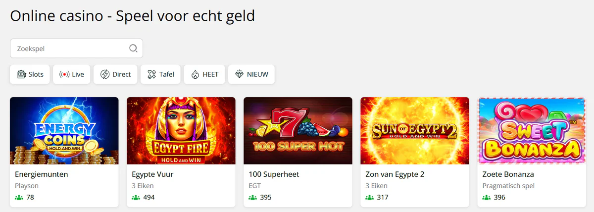 slot7 casino spellen